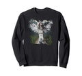 Angel Warrior Artistic Distressed Sweatshirt - Novelty Apparel Unisex - T-Shirt, Sweatshirt, Hoodie