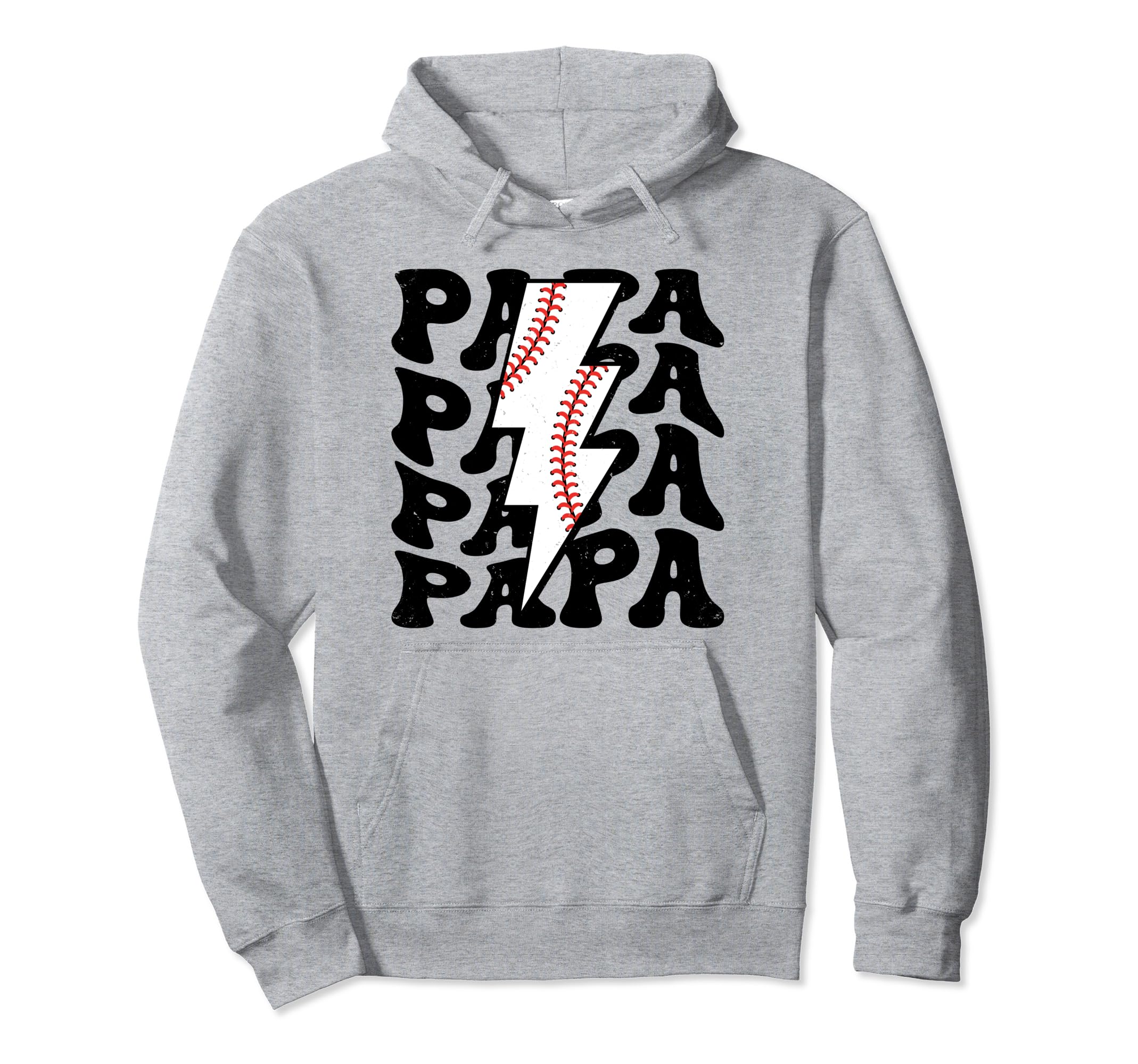 Lightning Groovy Proud Dad Baseball Hoodie - Trendy Graphic for Adults - T-Shirt, Sweatshirt, Hoodie