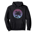 Vaporwave Aesthetic Palm Sunset Hoodie - Graphic Print Men Women - T-Shirt, Sweatshirt, Hoodie