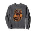 Cobra Kai Distressed Snake Logo Sweatshirt - Minimalist Print for Adults - T-Shirt, Sweatshirt, Hoodie