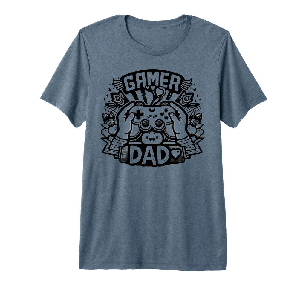 Gamer Dad Game Controller Gaming T-Shirt - Aesthetic Graphic for Adults - T-Shirt, Sweatshirt, Hoodie
