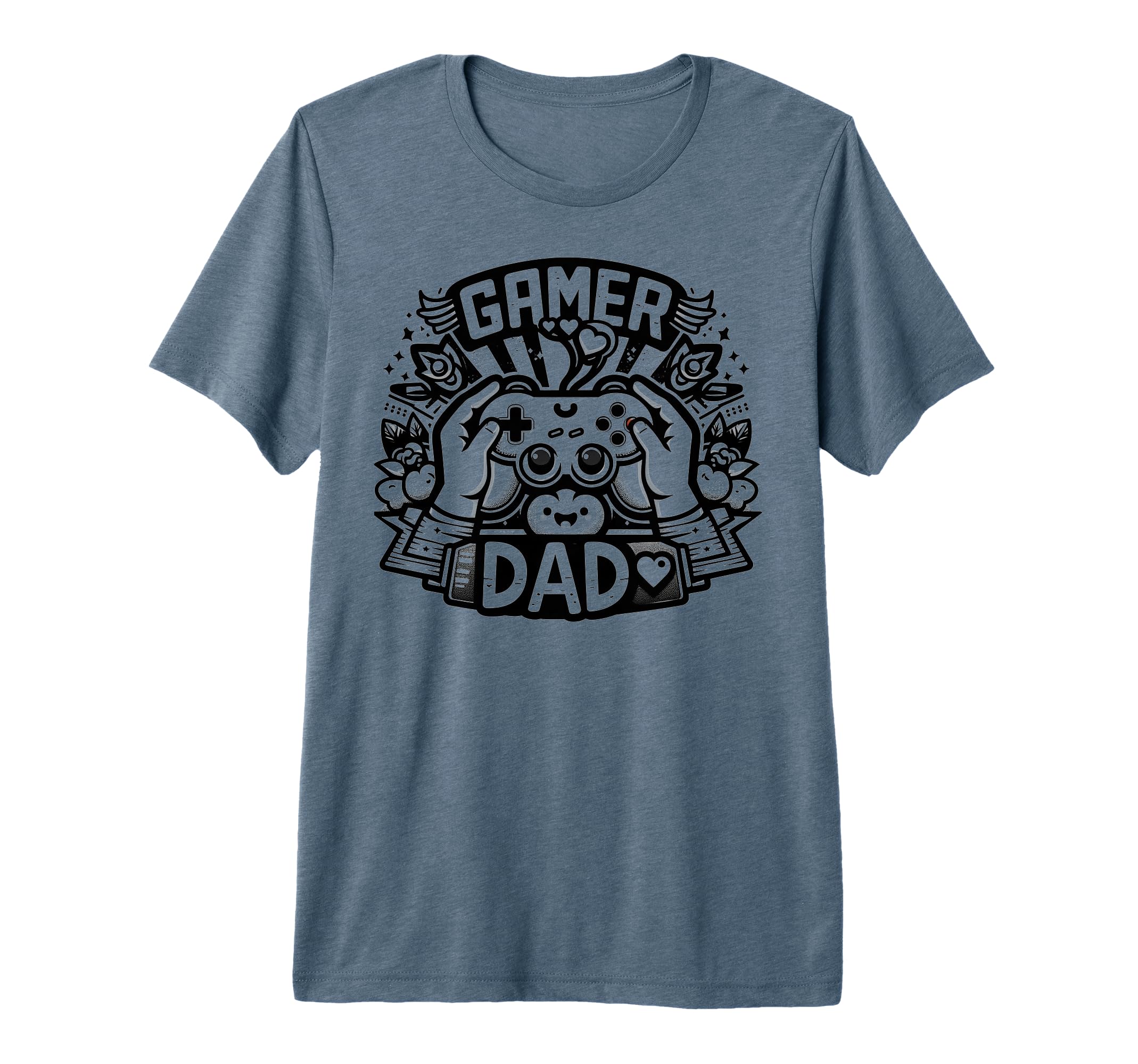 Gamer Dad Game Controller Gaming T-Shirt - Aesthetic Graphic for Adults - T-Shirt, Sweatshirt, Hoodie
