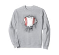 Shredded Ripped And Torn Baseball Sweatshirt - Streetwear Style Men Women - T-Shirt, Sweatshirt, Hoodie