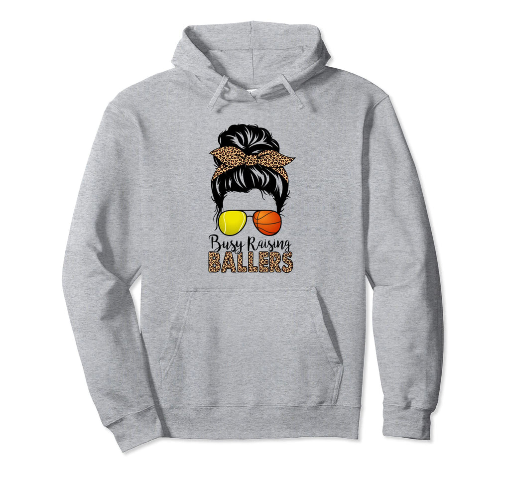 Busy Raising Ballers Tennis Football Hoodie - Custom Art Print Men Women - T-Shirt, Sweatshirt, Hoodie