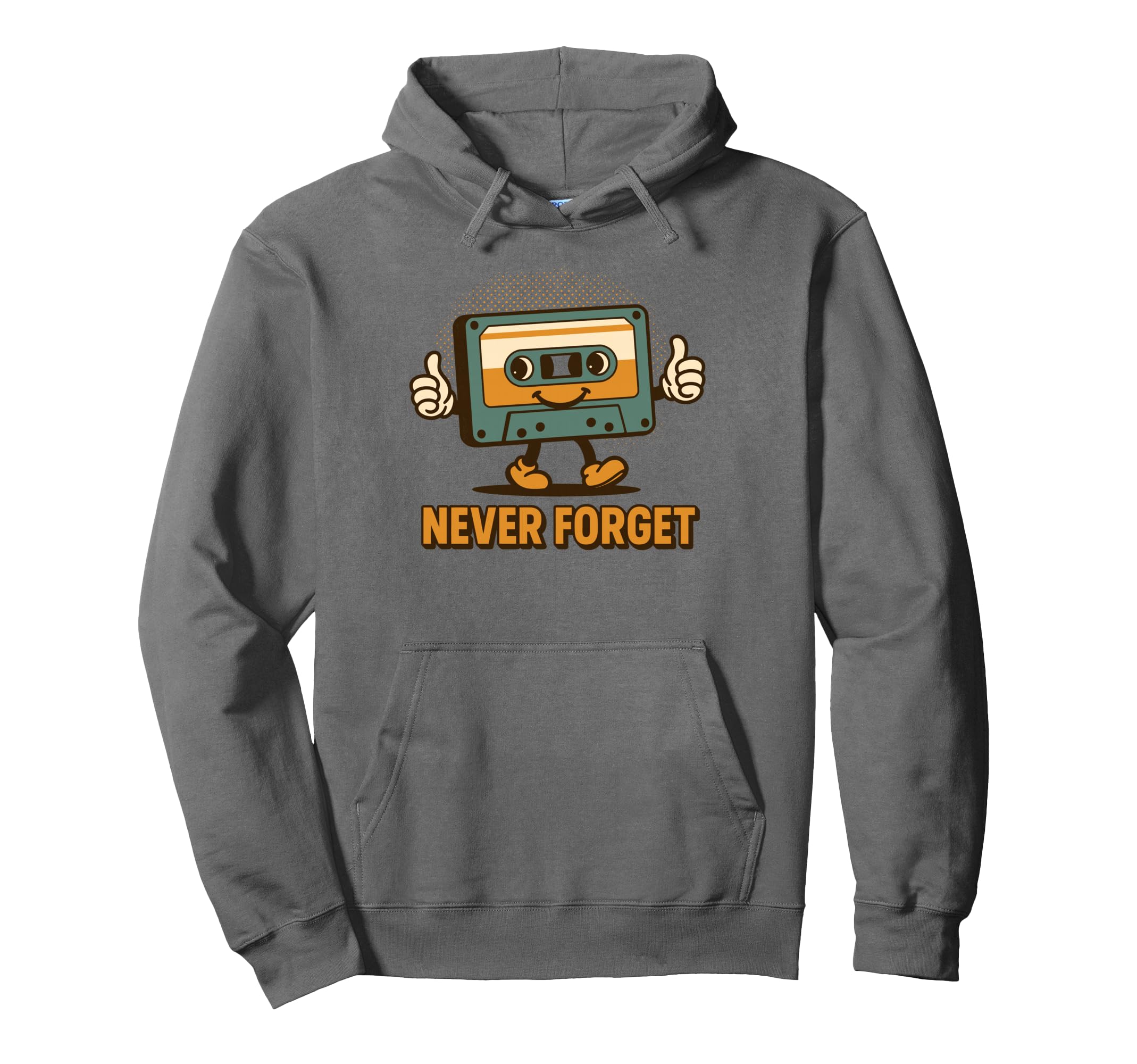 Never Forget Funny Cassette Tape Lover Hoodie - Minimalist Print Unisex - T-Shirt, Sweatshirt, Hoodie