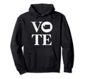 Vote Washingston State Distressed Hoodie - Trendy Graphic Unisex - T-Shirt, Sweatshirt, Hoodie