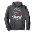 Baseball Mama Shirts Heart Son Hoodie - Minimalist Print for Adults - T-Shirt, Sweatshirt, Hoodie