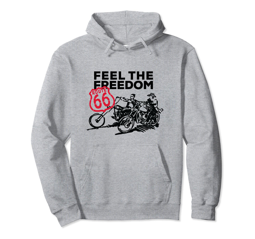 Route 66 Feel Freedom Hoodie - Casual Everyday Wear for Adults - T-Shirt, Sweatshirt, Hoodie
