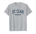 St Clair Michigan Mi Varsity Sports T-Shirt - Aesthetic Graphic Men Women - T-Shirt, Sweatshirt, Hoodie