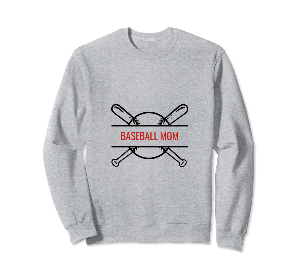 Baseball Mom Sweatshirt - Minimalist Print Men Women - T-Shirt, Sweatshirt, Hoodie