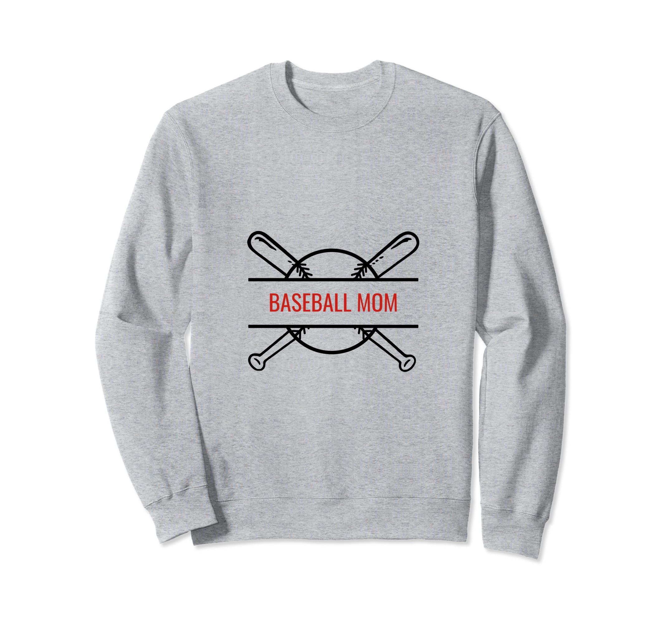 Baseball Mom Sweatshirt - Minimalist Print Men Women - T-Shirt, Sweatshirt, Hoodie