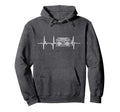Oldschool Hip Hop Music Heartbeat Boombox Hoodie - Streetwear Style Unisex - T-Shirt, Sweatshirt, Hoodie