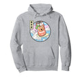 Surfing Peach Soda Japanese Waves Hoodie - Aesthetic Graphic for Adults - T-Shirt, Sweatshirt, Hoodie