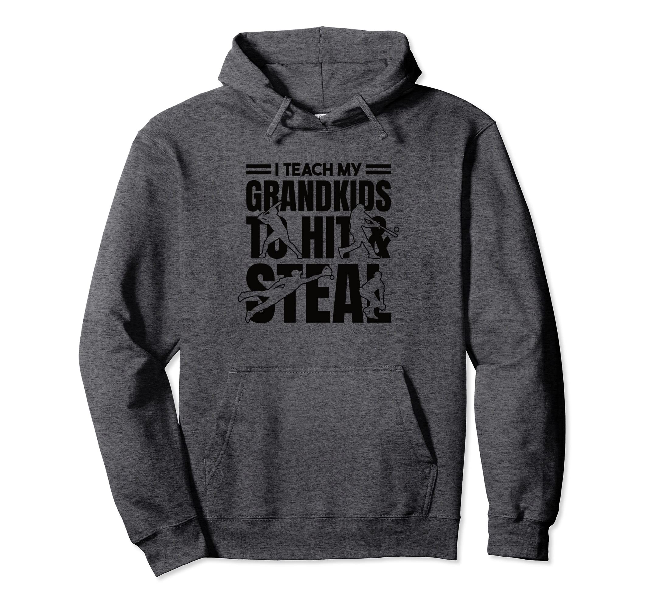 Baseball Grandpa I Teach My Grandkids To Hoodie - Novelty Apparel Unisex - T-Shirt, Sweatshirt, Hoodie