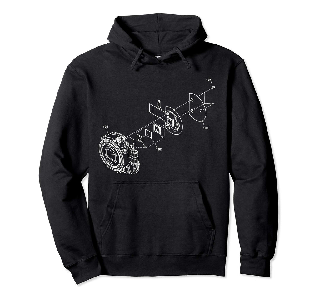 Blueprint Photo Camera Shutter Chart Gift Hoodie - Streetwear Style Unisex - T-Shirt, Sweatshirt, Hoodie