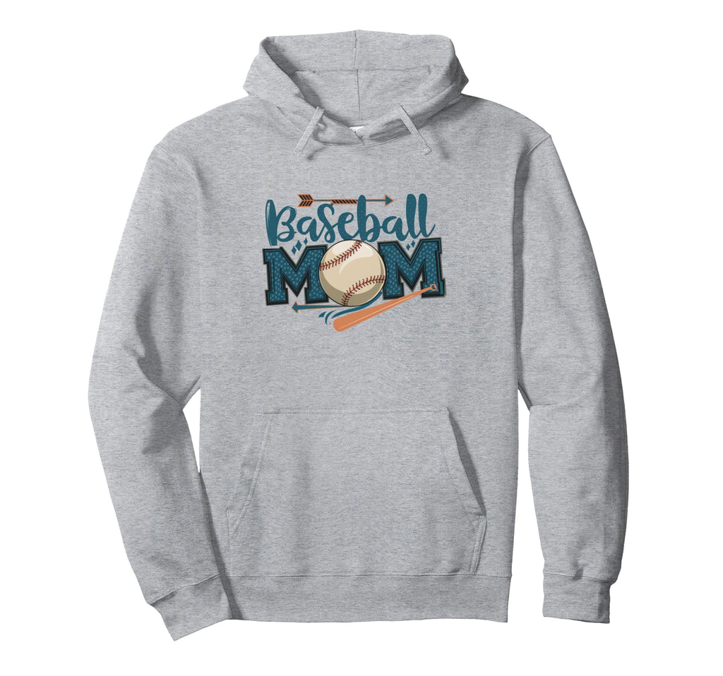 American Baseball Mom Mama Hoodie - Custom Art Print for Adults - T-Shirt, Sweatshirt, Hoodie