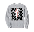 Lightning Groovy Proud Dad Baseball Sweatshirt - Graphic Print for Adults - T-Shirt, Sweatshirt, Hoodie