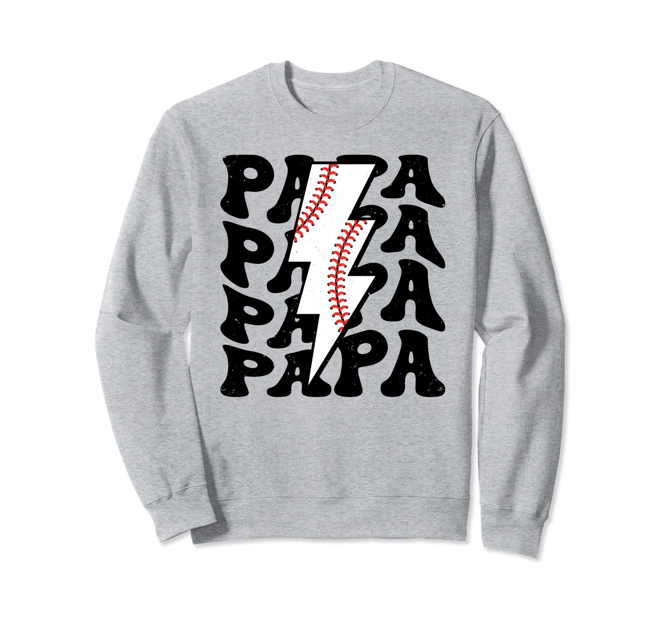 Lightning Groovy Proud Dad Baseball Sweatshirt - Graphic Print for Adults - T-Shirt, Sweatshirt, Hoodie