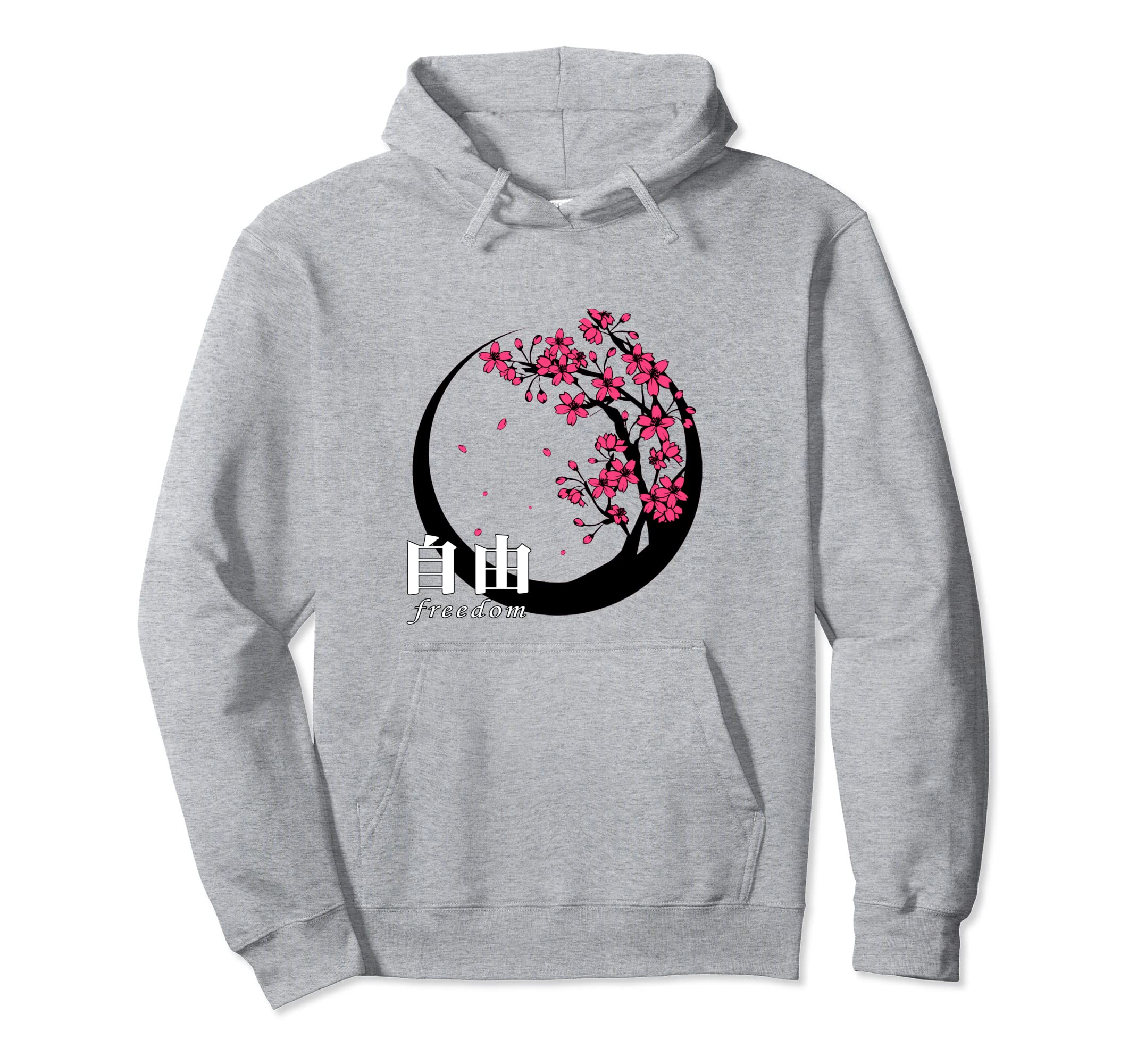 Vaporwave Japanese Sakura Cherry Hoodie - Casual Everyday Wear for Adults - T-Shirt, Sweatshirt, Hoodie