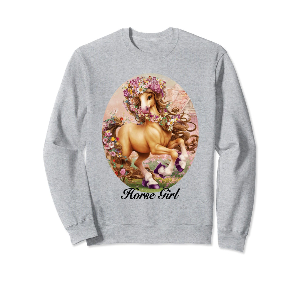 Coquette Horse Girlcore Y2K Aesthetic Sweatshirt - Graphic Print Men Women - T-Shirt, Sweatshirt, Hoodie