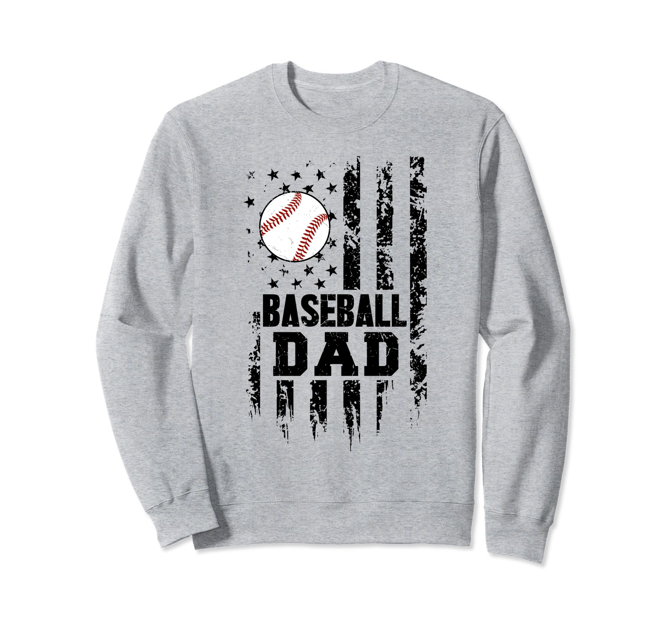 Baseball Dad Papa Daddy Fathers Day Sweatshirt - Unique Graphic for Adults - T-Shirt, Sweatshirt, Hoodie