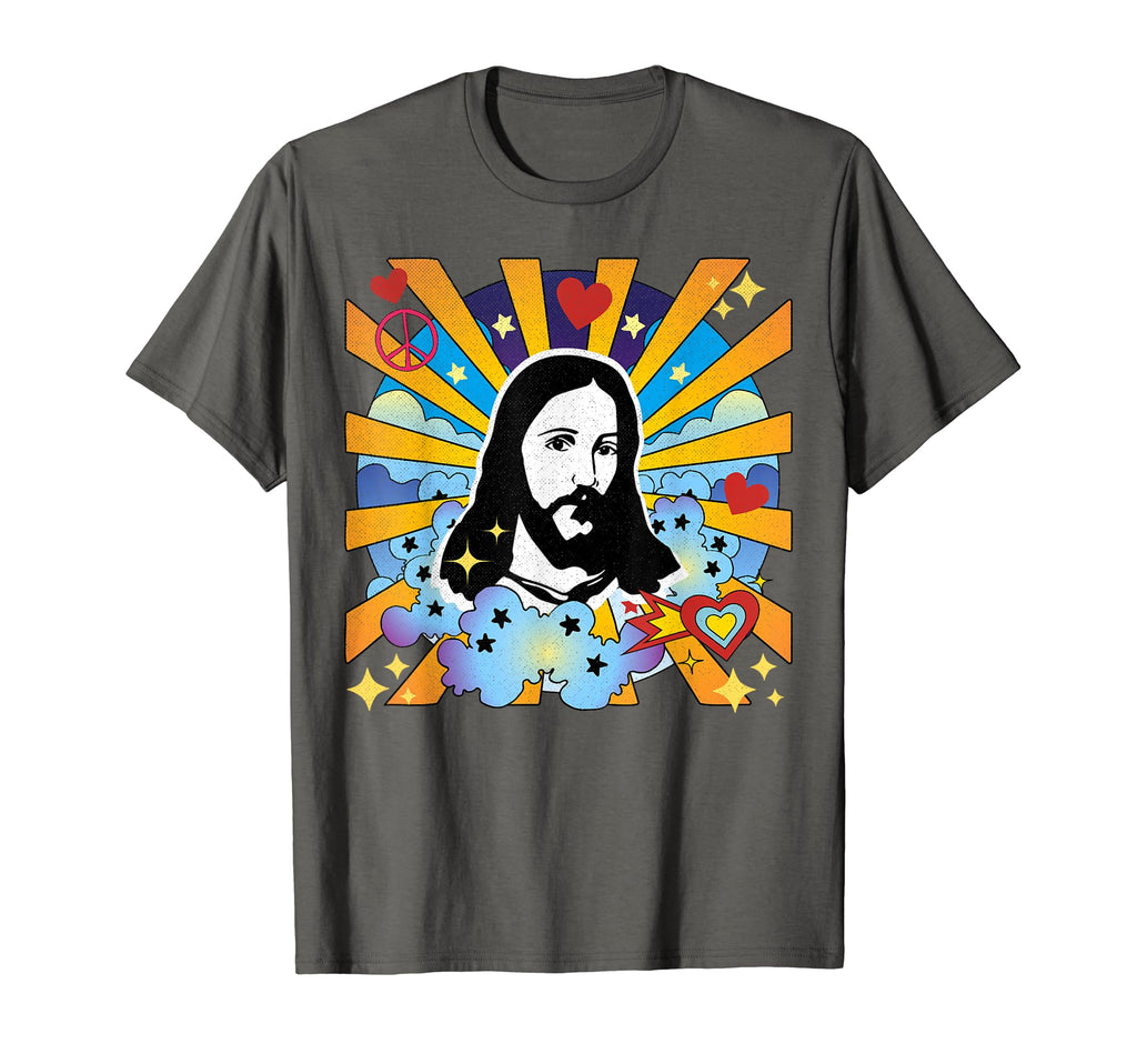Jesus Loves You Groovy Hippie 60S 70S T-Shirt - Graphic Print for Adults - T-Shirt, Sweatshirt, Hoodie