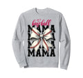 Baseball Mama Coquette Bow Game Day Sweatshirt - Aesthetic Graphic Unisex - T-Shirt, Sweatshirt, Hoodie