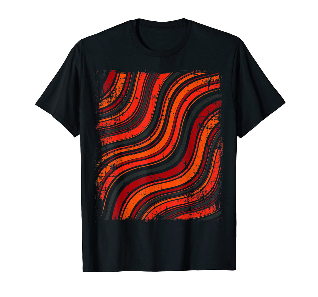 Blood Red Psychedelic Square T-Shirt - Casual Everyday Wear for Adults - T-Shirt, Sweatshirt, Hoodie