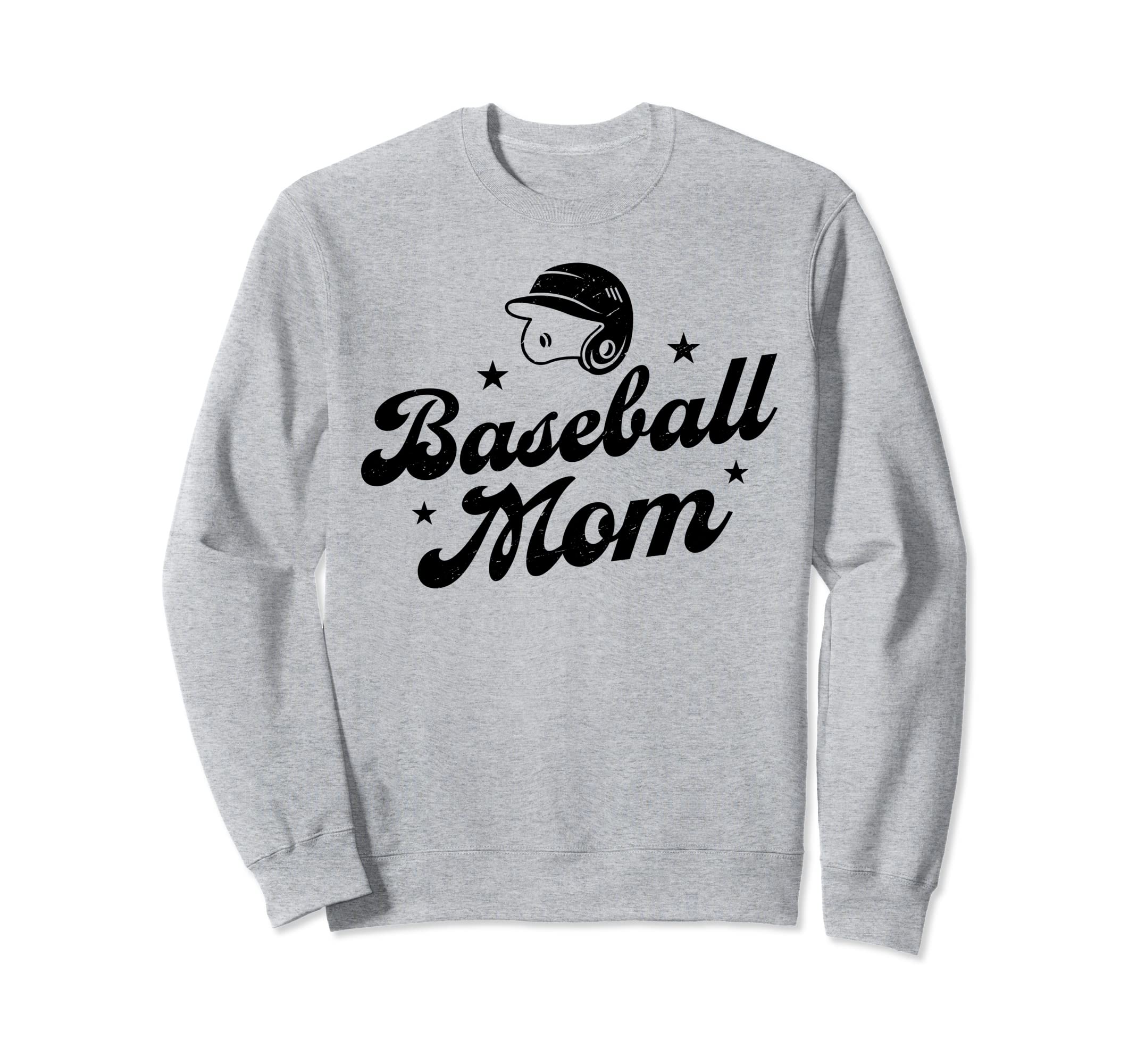 Baseball Mom Mommy Mama Mothers Sweatshirt - Casual Everyday Wear Unisex - T-Shirt, Sweatshirt, Hoodie