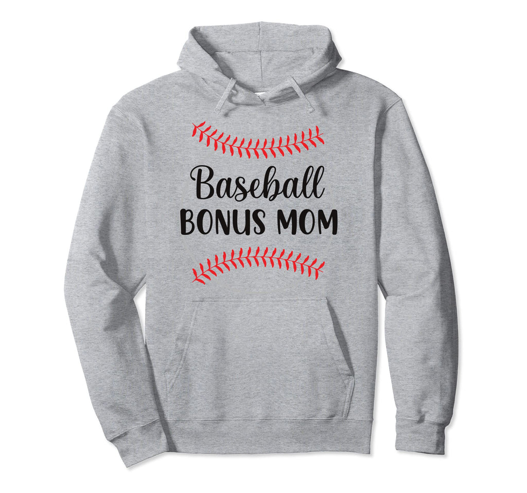 Baseball Bonus Mom Hoodie - Minimalist Print Unisex - T-Shirt, Sweatshirt, Hoodie