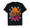 Hipster Dachshund Geek Nerd Glasses T-Shirt - Custom Art Print for Adults - T-Shirt, Sweatshirt, Hoodie