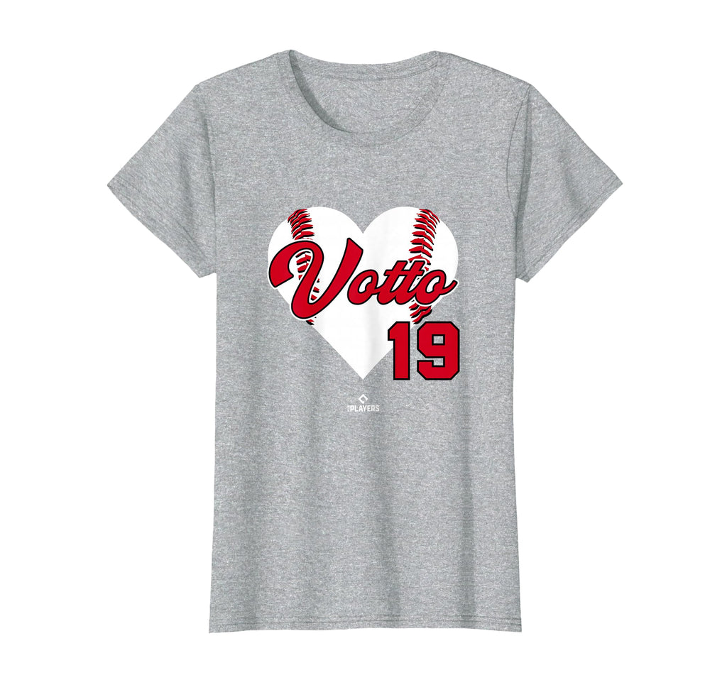 Baseball Heart Joey Votto Cincinnati T-Shirt - Novelty Apparel for Adults - T-Shirt, Sweatshirt, Hoodie