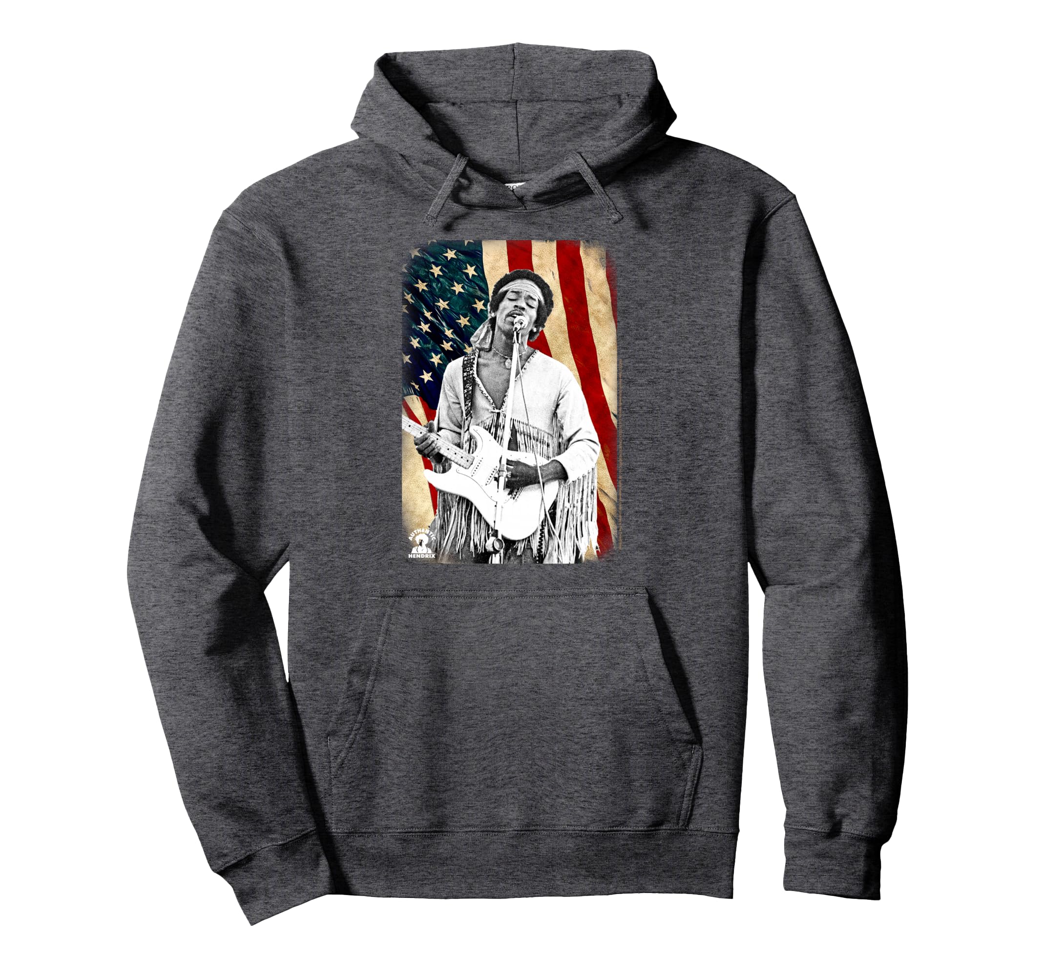 Jimi Hendrix Star Spangled Banner Hoodie - Minimalist Print Unisex - T-Shirt, Sweatshirt, Hoodie