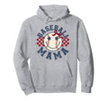 Baseball Mama Coquette Bow Game Day Hoodie - Aesthetic Graphic for Adults - T-Shirt, Sweatshirt, Hoodie