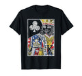 King Clubs Distressed Playing Card T-Shirt - Minimalist Print Unisex - T-Shirt, Sweatshirt, Hoodie