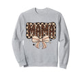 Leopard American Baseball Mom Mama Sweatshirt - Novelty Apparel for Adults - T-Shirt, Sweatshirt, Hoodie