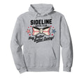 Funny Baseball Sideline Social Club Hoodie - Fun Novelty Design Men Women - T-Shirt, Sweatshirt, Hoodie