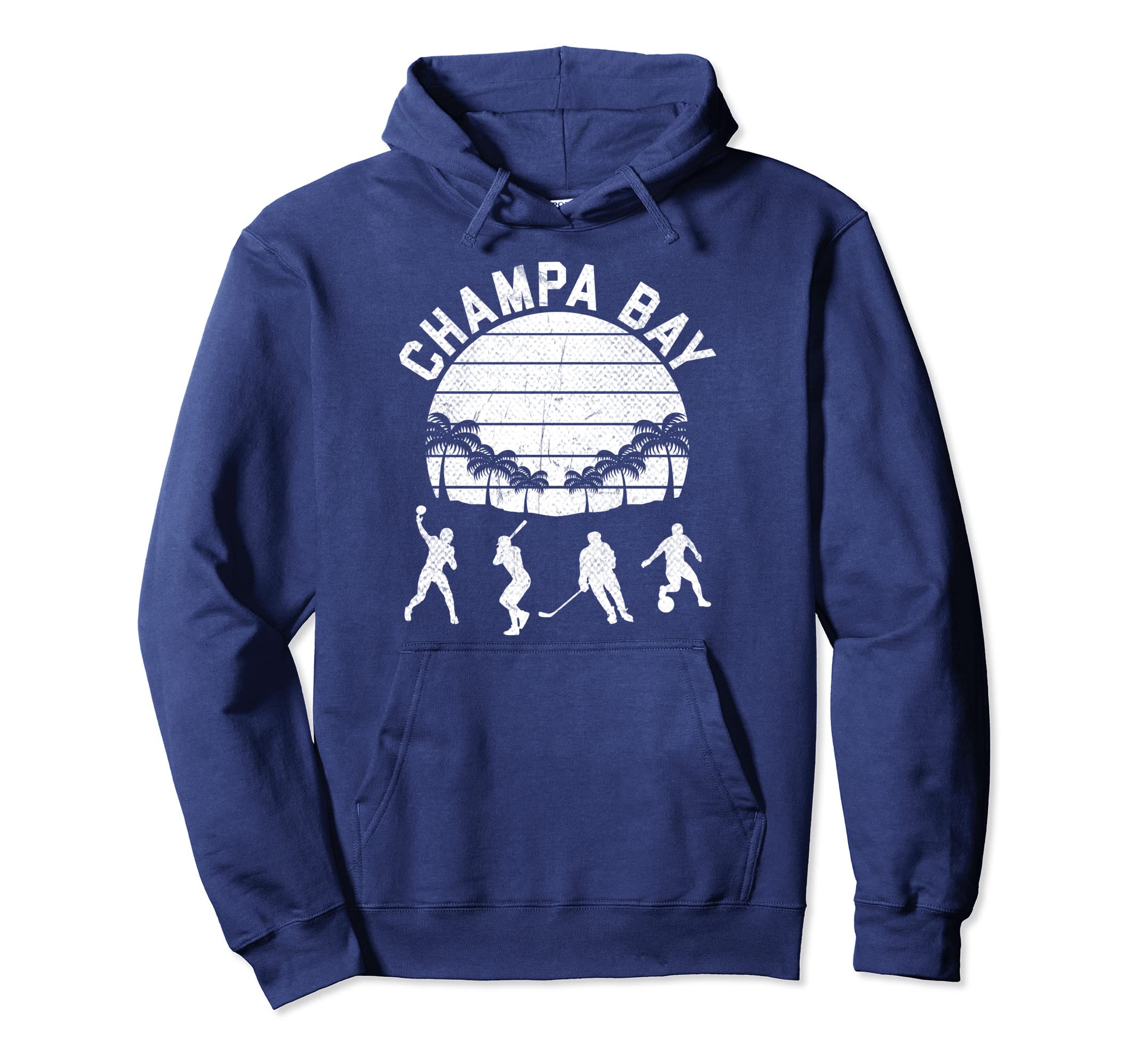 Champa Bay All Sports Distressed Hoodie - Minimalist Print Men Women - T-Shirt, Sweatshirt, Hoodie