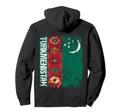 Turkmenistan Flag Distressed Turkmenistan Hoodie - Unique Graphic Unisex - T-Shirt, Sweatshirt, Hoodie