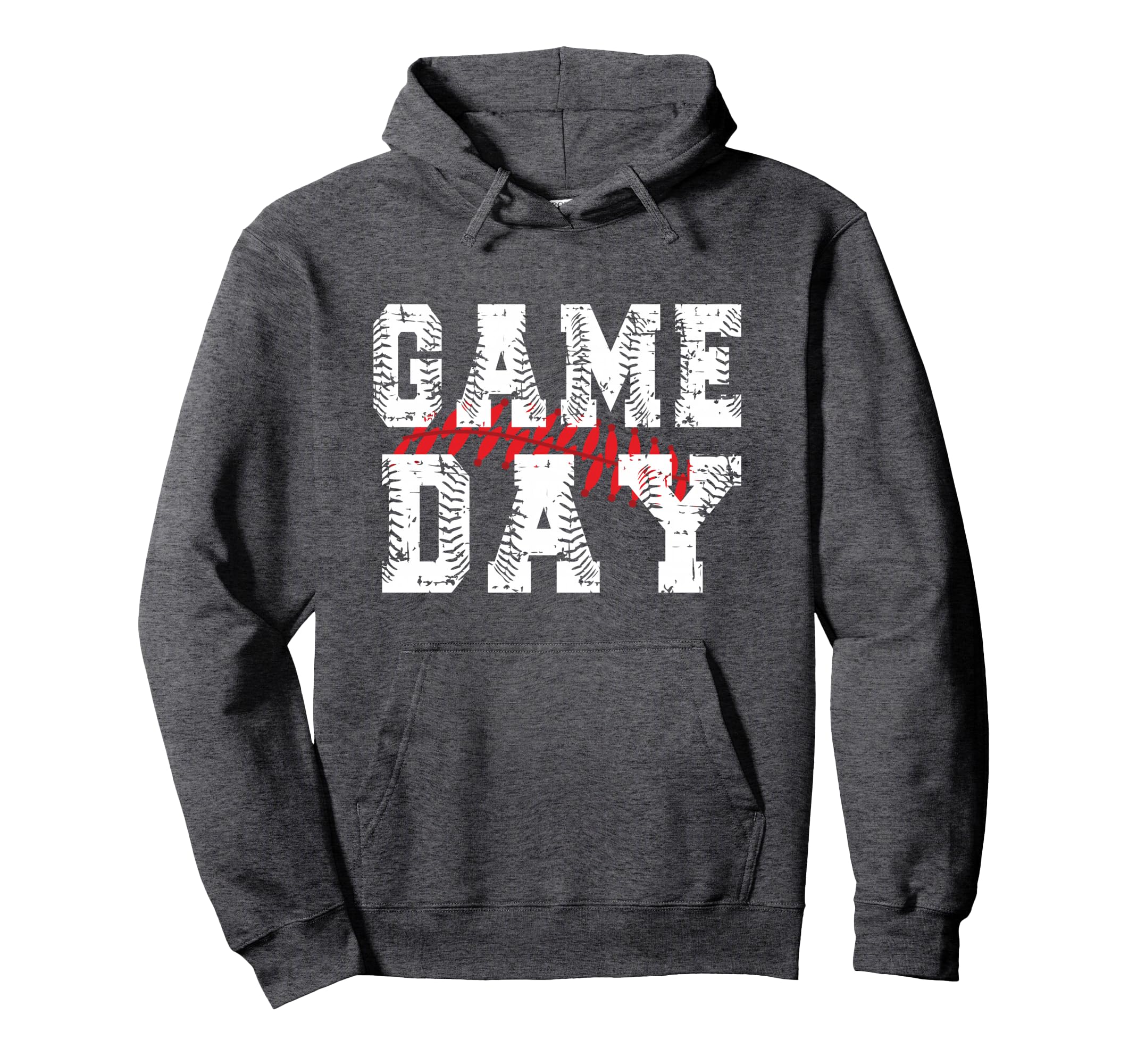 Baseball Game Day Baseball Fans Hoodie - Minimalist Print Men Women - T-Shirt, Sweatshirt, Hoodie