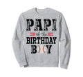 Papi Birthday Baseball Lover First Sweatshirt - Minimalist Print Unisex - T-Shirt, Sweatshirt, Hoodie