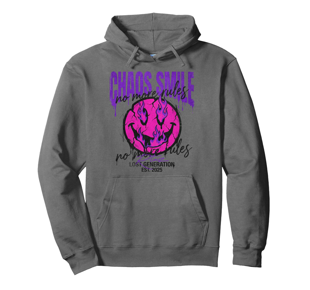 Aesthetic Streetwear Smile Hoodie - Custom Art Print Unisex - T-Shirt, Sweatshirt, Hoodie