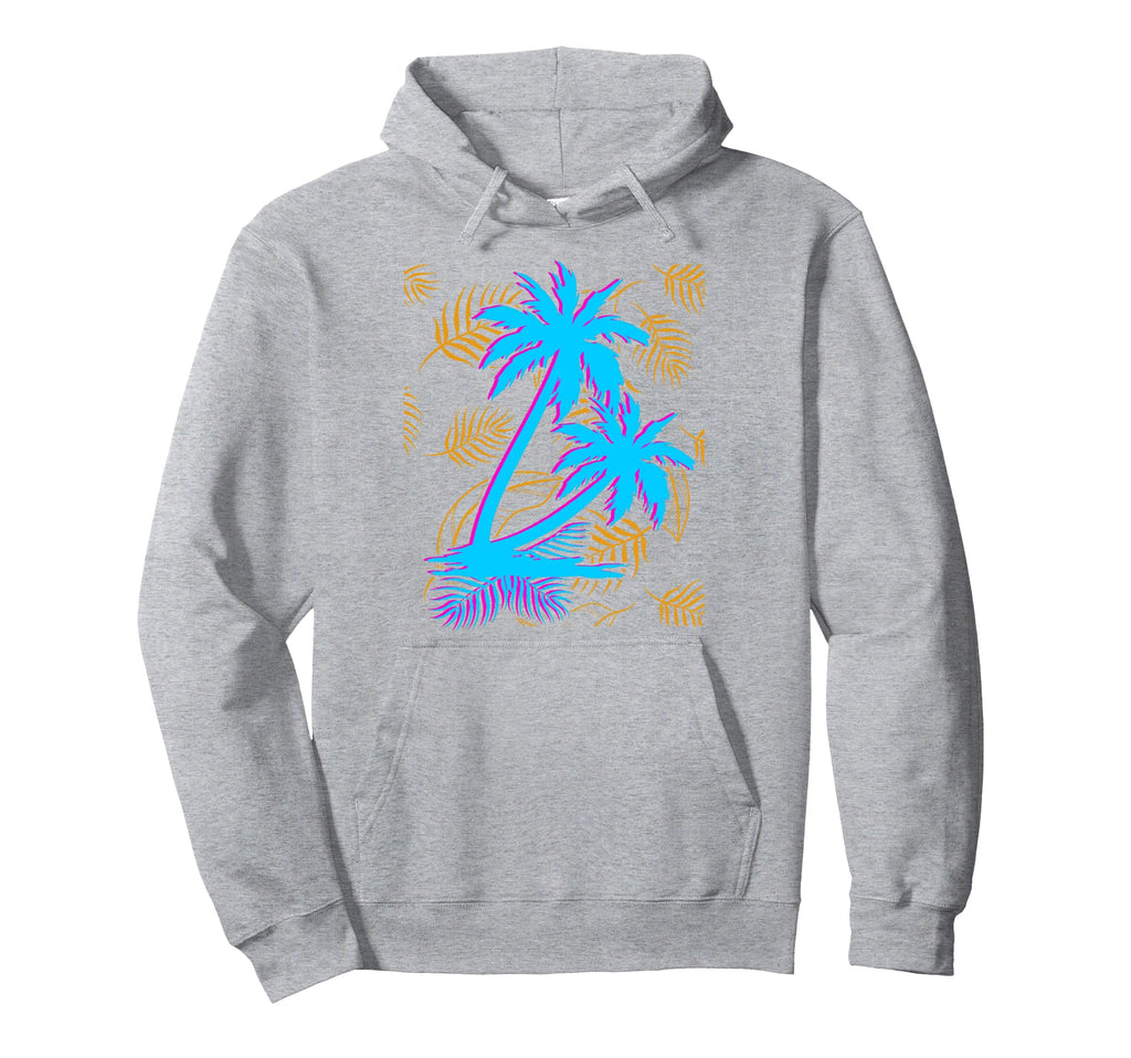 Vaporwave Aesthetic Tropical Summer Hoodie - Trendy Graphic for Adults - T-Shirt, Sweatshirt, Hoodie