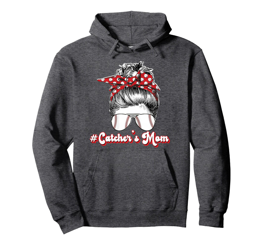 Baseball Catchers Mom Proud Hoodie - Casual Everyday Wear for Adults - T-Shirt, Sweatshirt, Hoodie