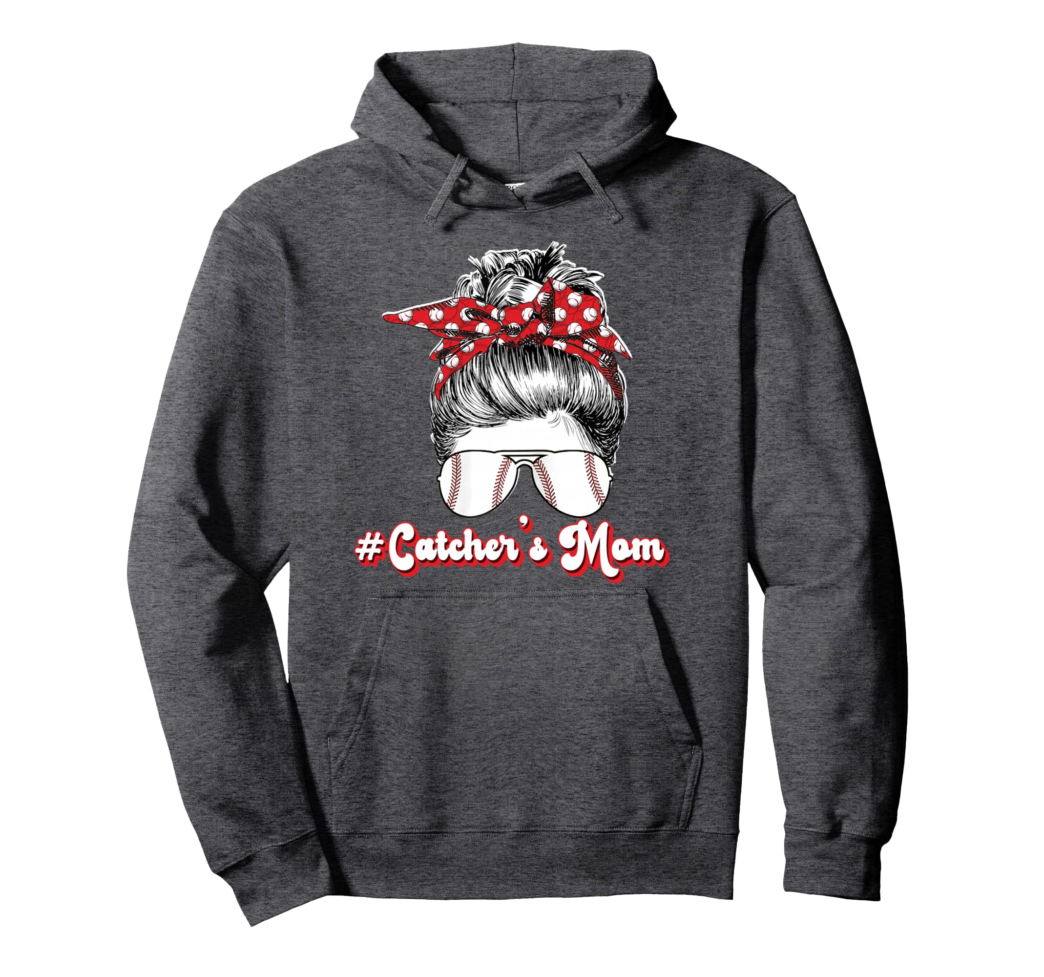 Baseball Catchers Mom Proud Hoodie - Casual Everyday Wear for Adults - T-Shirt, Sweatshirt, Hoodie