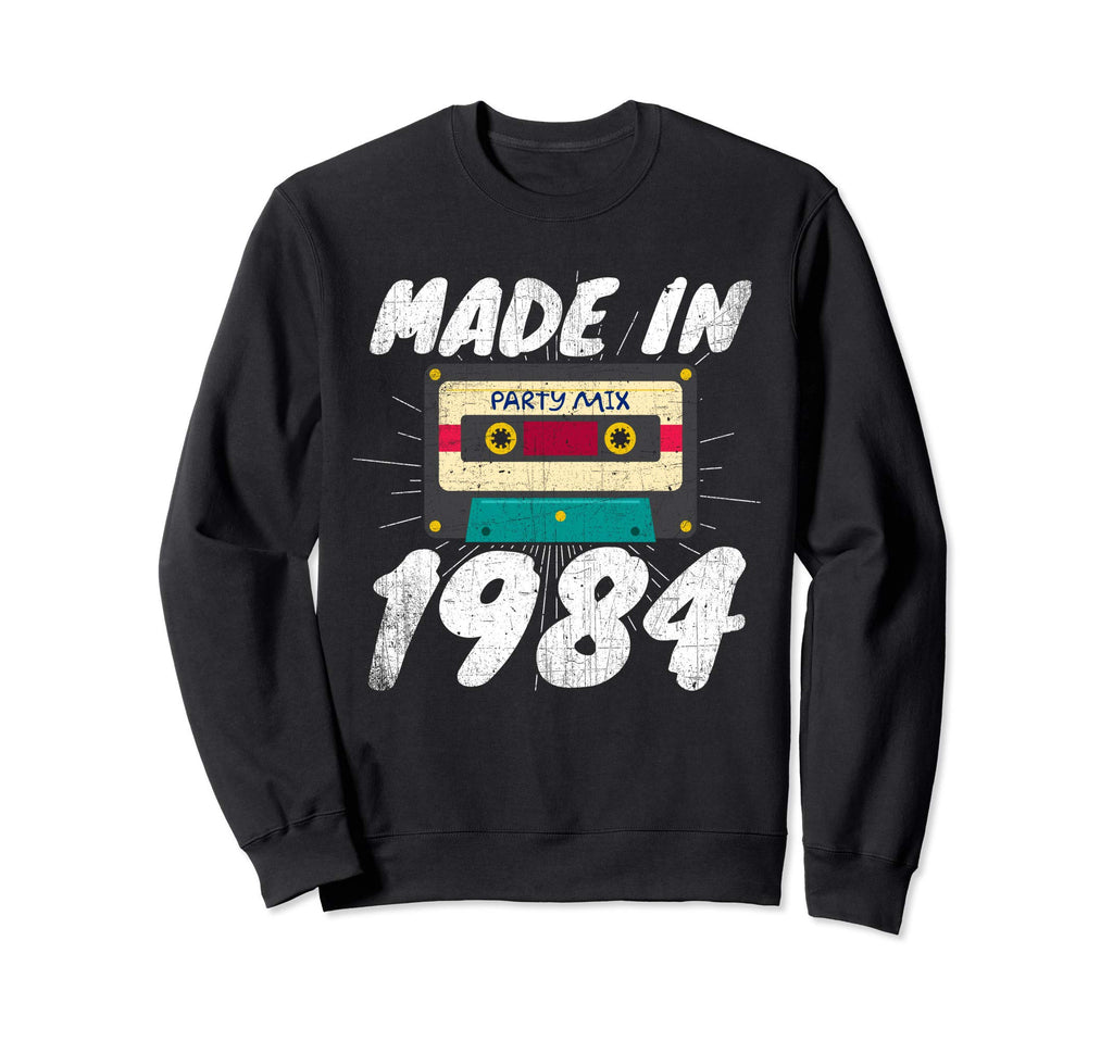 Made 1984 Birthday 80S Cassette Tape Sweatshirt - Trendy Graphic Men Women - T-Shirt, Sweatshirt, Hoodie