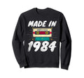 Made 1984 Birthday 80S Cassette Tape Sweatshirt - Trendy Graphic Men Women - T-Shirt, Sweatshirt, Hoodie