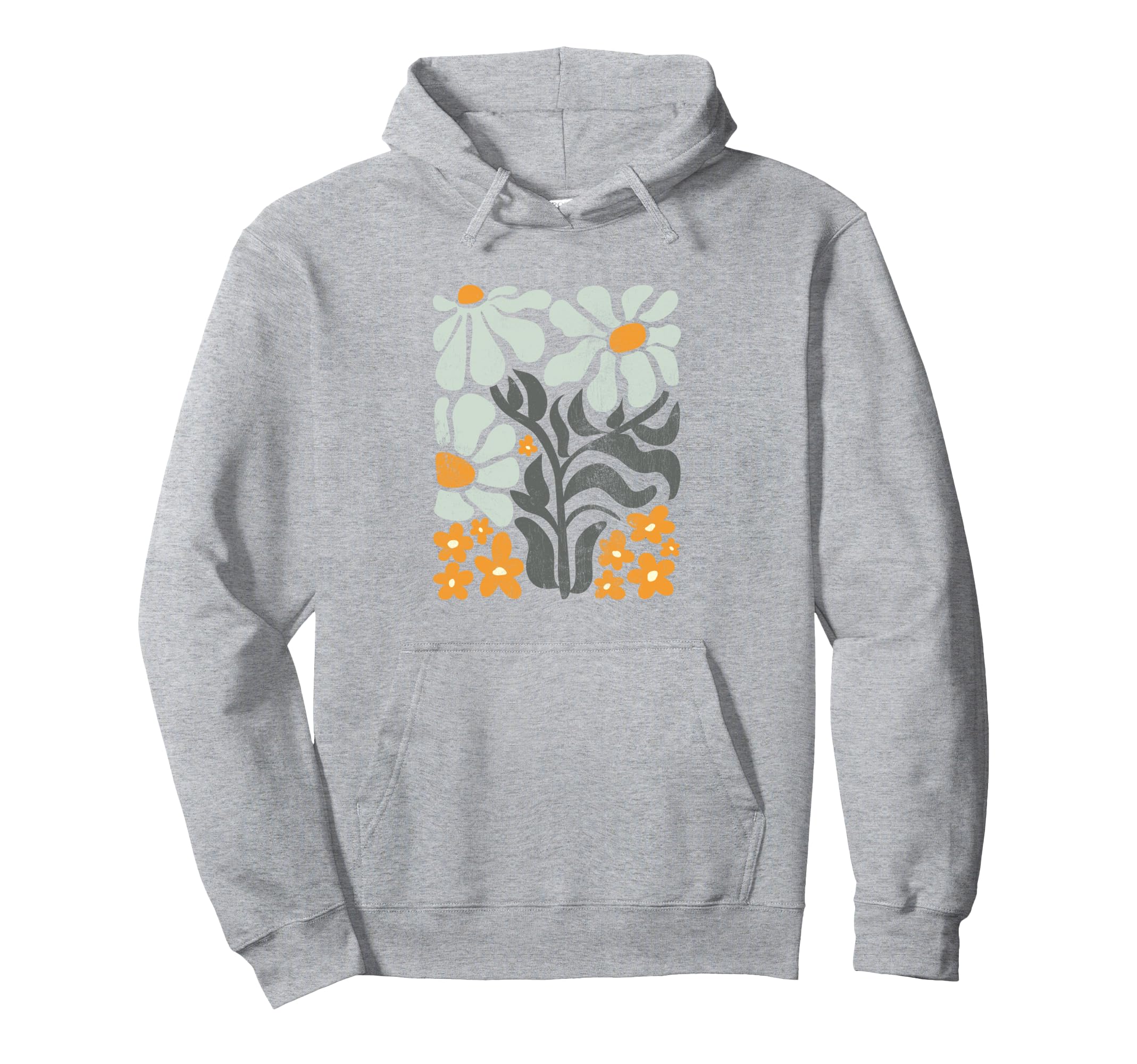 Boho Flowers Abstract Daisies Flower Lover Hoodie - Unique Graphic Unisex - T-Shirt, Sweatshirt, Hoodie