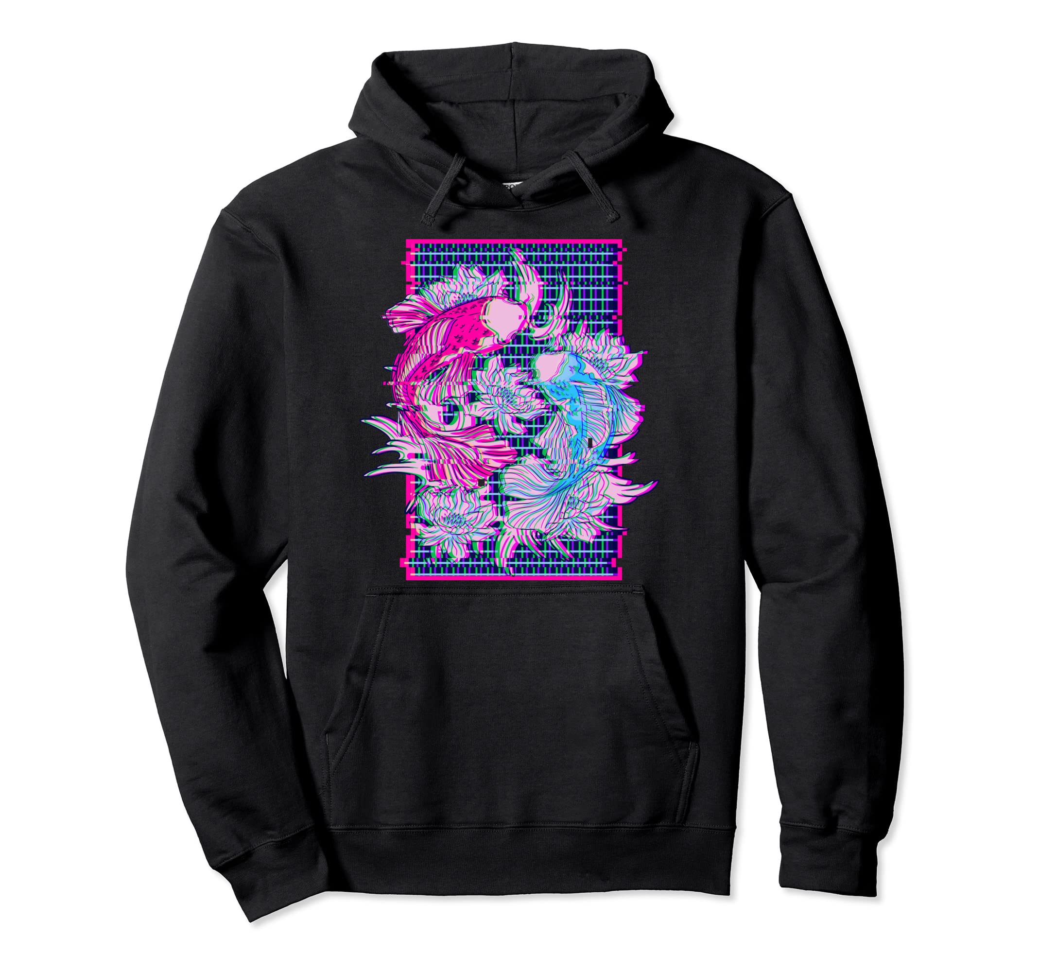 Koi Fish Koi Carp Japanese Vaporwave Hoodie - Streetwear Style Men Women - T-Shirt, Sweatshirt, Hoodie