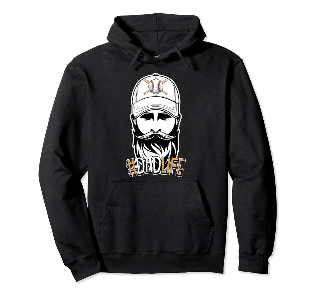 Dad Life Baseball Fathers Day Sport Hoodie - Novelty Apparel for Adults - T-Shirt, Sweatshirt, Hoodie